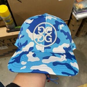 G-Fore Limited Edition Zyn Rewards Cool Mint Blue White Camo SnapBack Golf Hat